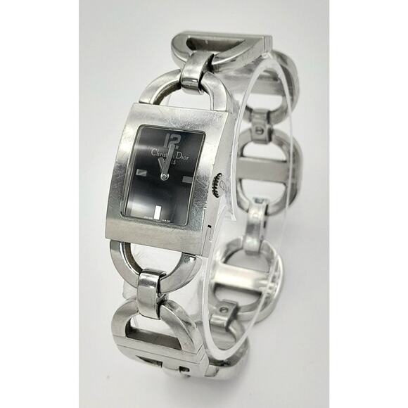 Christian Dior Silver Stainless Steel Malice D78-109 Women's Wristwatch - Picture 1 of 7